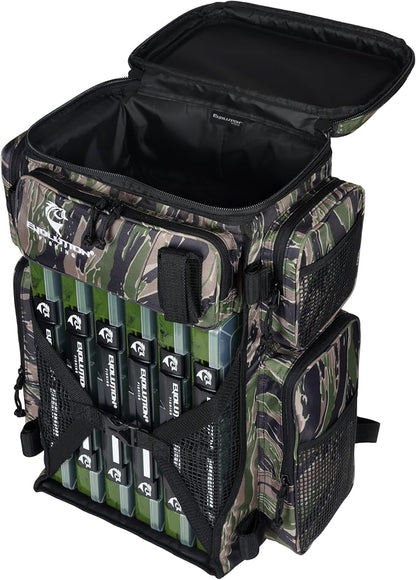 Evolution Fishing Drift Series Tackle Backpack, Outdoor Rucksack w/ 6 Fishing - Image 6