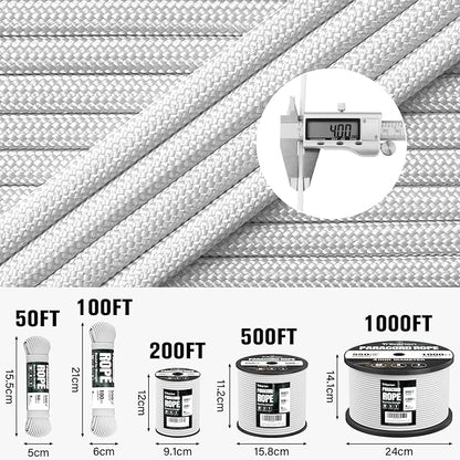 Paracord Rope 550 lb - 50ft 5/32" Parachute Cord 4MM 7-Strand para Cord - Heavy - Image 5
