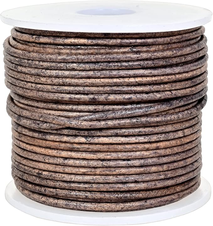 GENIQUE Real/Genuine Round Leather String Cord - Image 2