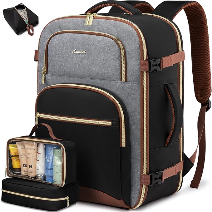 LOVEVOOK Travel Essentials Carry on Backpack 50L Travel Backpack by LOVEVOOK