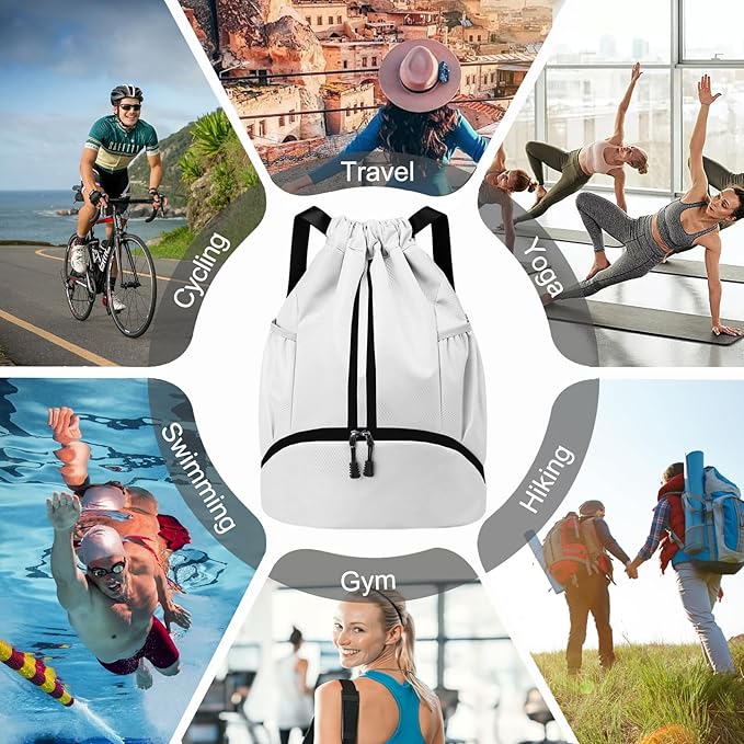 Hoedia Sports Drawstring Backpack - Image 9