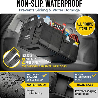 3-Section Car Trunk Organizer XL – Large Modular Auto Storage Bin, Foldable - Image 7