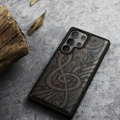 Carveit Magnetic Wooden Case for Samsung Galaxy S26 Ultra Case 2026, TPU - Image 3