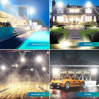 XYCN 800W 2pack LED Flood Lights, 3700 watt Equivalent 89500LM Super Bright - Image 3