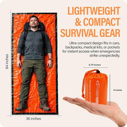 Primacare CB-3684-2 Pack of 2 Emergency Sleeping Bags - Image 6