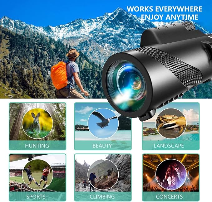 Monocular-Telescope 80x100 High Powered Monoculars High Definition - Image 5