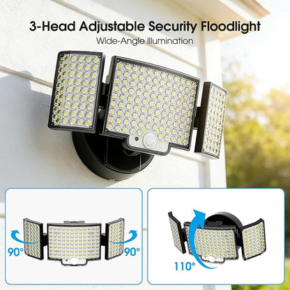 Motion Sensor Outdoor Light Hardwired, 45W 7500LM Security Flood Lights Motion - Image 8