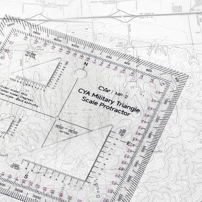 Zonon 5 Inch Military Map Protractor Military Style Utm/mgrs Coordinate Scale - Image 7