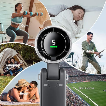 Portable Handheld Mini Fan, Foldable Powerful Winds Turbo Fans, 10000mAh - Image 8