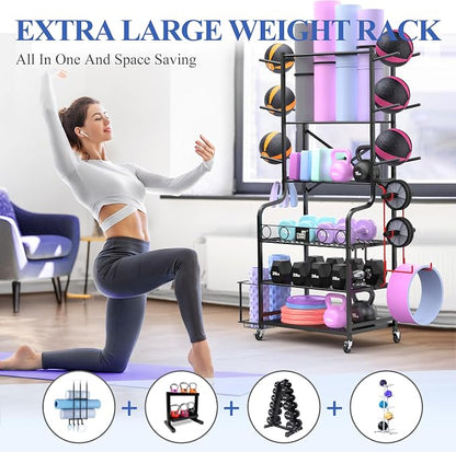 Mythinglogic Yoga Mat Storage Racks, Home Gym Storage Rack - Image 2