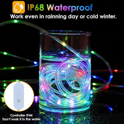 Nazuwke 200Ft Rope Lights Outdoor, 18 Colors Changing 610 LED String Lights - Image 3