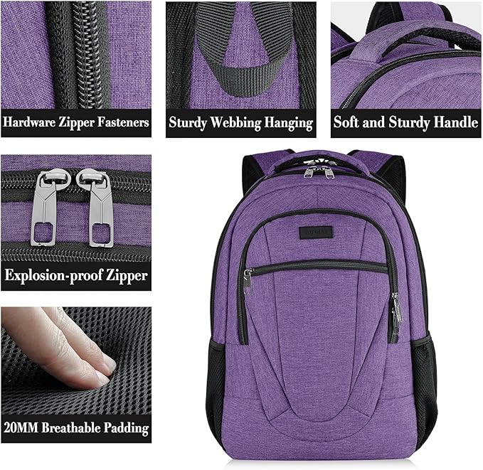 BIKROD Backpack for Men Women, Backpacks for School Teen Boys, Business Anti - Image 3