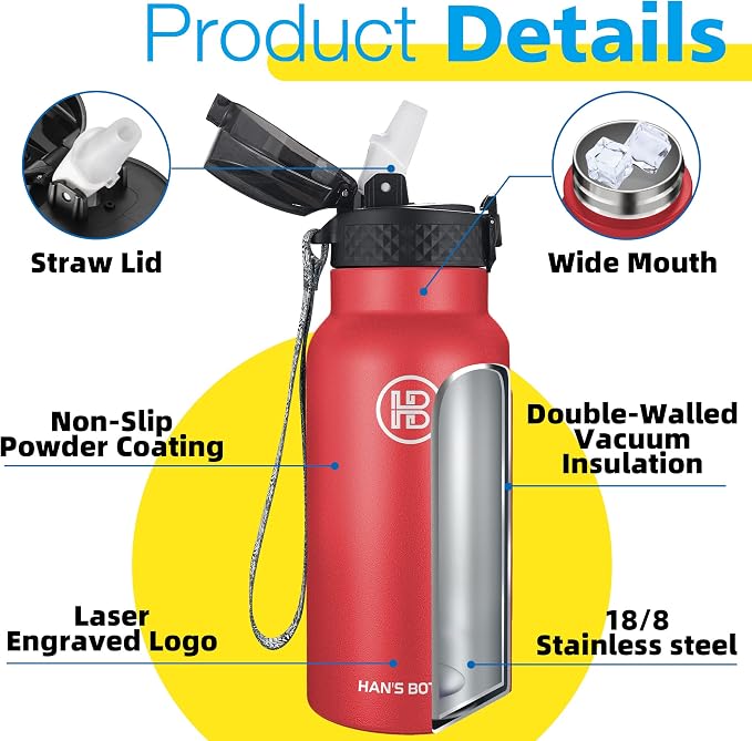 Han's Bottle Kids Water Bottle - Image 5
