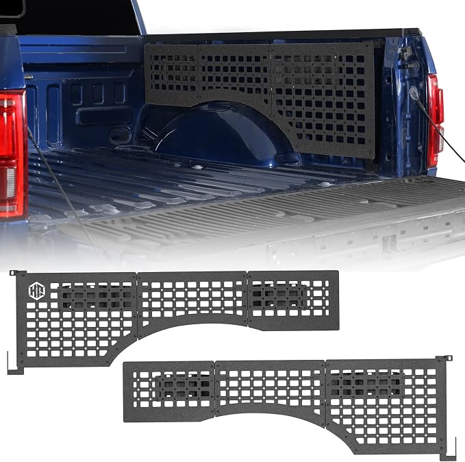 Hooke Road F150 Side Truck Bed MOLLE Panels Cargo Rack by HookeRoad