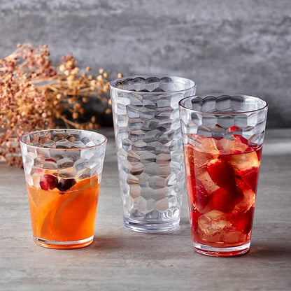 Amazing Abby - Iceberg - 24-Ounce Plastic Tumblers, Mixed-Color High-Balls - Image 3