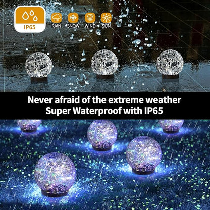 JKIMK Solar Globe Lights Outdoor Waterproof-Solar Balls - Image 4