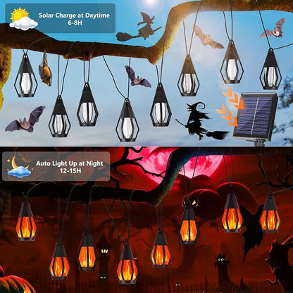 Solar String Lights for Outside, 33Ft Solar Patio Lights - Image 3