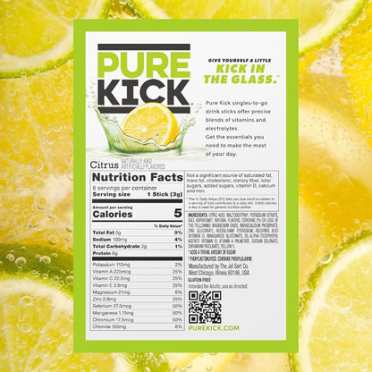 PURE KICK Hydration Singles To Go Drink Mix, Includes 12 Boxes - Image 2