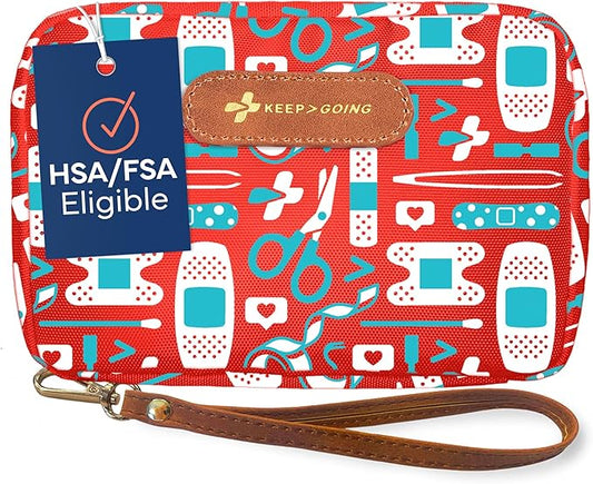 KeepGoing Travel First Aid Kit for Kids – 130 Pc. for Car, Diaper Bag & Backpack by KEEP%3EGOING