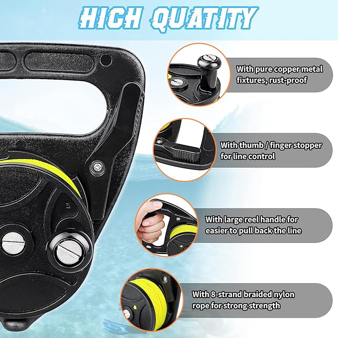 Compact 150ft Scuba Dive Reel Kayak Anchor - Image 3