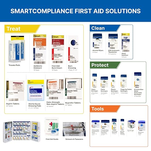 First Aid Only 1000-FAE-0103 SmartCompliance 50-Person OSHA Compliant First Aid - Image 6