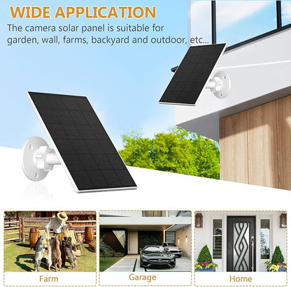 Zivif 2W Solar Panel for Security Cameras, Solar Charger - Image 6