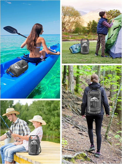 HEETA Dry Bag Waterproof for Women Men, 5L/10L/20L/30L/40L Roll Top Lightweight - Image 6