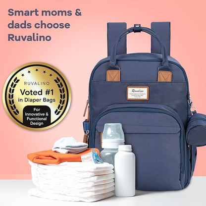 RUVALINO Diaper Bag Backpack, Diaper Changing Totes, Waterproof and Stylish - Image 8