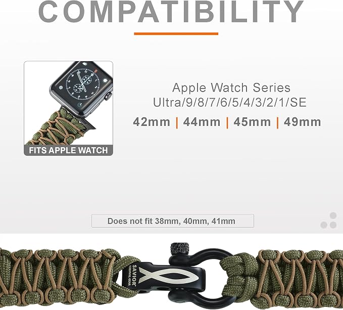 Savior Survival Gear Paracord Watch Band - Image 3