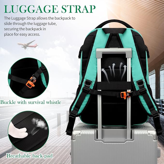 FENGDONG 17.3 inch Large Laptop Backpack Durable Waterproof Travel College - Image 6