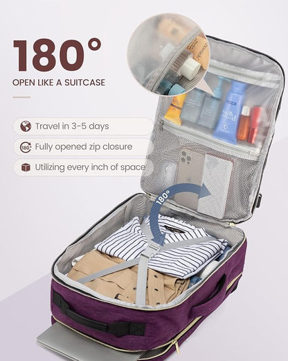 LOVEVOOK Travel Backpack for Women & Men 40L, Airline Approved Carry On - Image 2