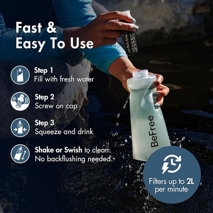 Katadyn BeFree 1.0L Ultralight Collapsible Water Filter Bottle - Image 6
