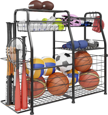 Garage Sports Equipment Organizer by LUMAMU