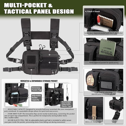 2-in-1 Hydration Backpack & Tactical Chest Pack - Image 5