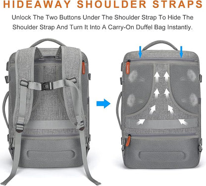 Lumesner Carry on Travel Backpacks, Extra Large 40L Flight Approved Bag - Image 4