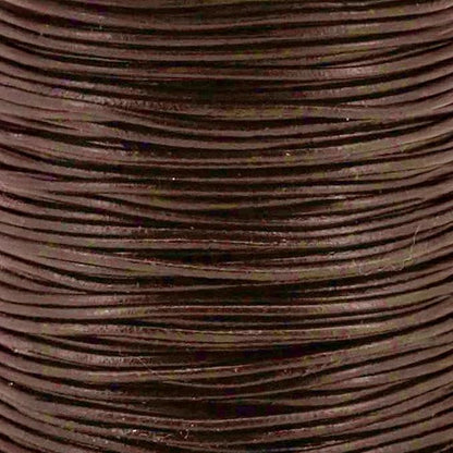 Mandala Crafts Round Cowhide Genuine Brown Leather Cord - Image 3