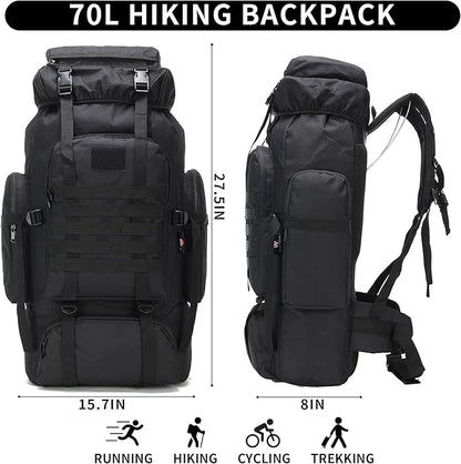 Hiking Backpack for Men 70L/100L Camping Backpack Military Rucksack Molle 3 - Image 2