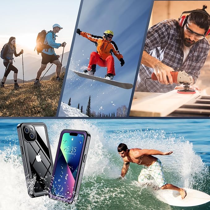 SPIDERCASE for iPhone 13 Case Waterproof, Built-in Lens & Screen Protector - Image 7