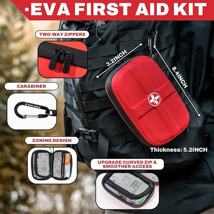 RHINO RESCUE EVA First Aid Kit, Small Waterproof Emergency Hiking First Aid Kit - Image 3