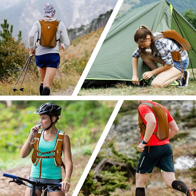 Hydration Backpack with 2L Water Bladder Bag, Lightweight and Breathable - Image 8