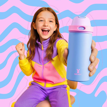 18 oz Insulated Water Bottle for Sports: Meoky Kids Water Bottle - Image 2