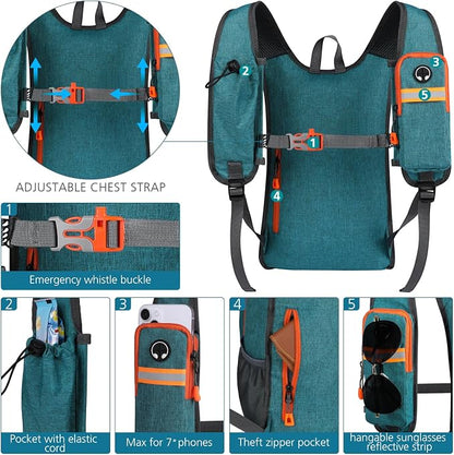 Esup 15L Small Hiking Backpack Foldable Lightweight Travel Day Pack Packable - Image 2
