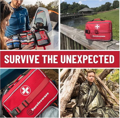 Surviveware 238 Pcs Comprehensive Premium Survival First Aid Kit - Image 5