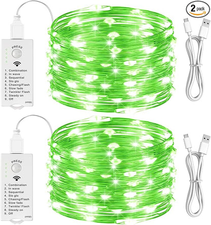 HXWEIYE Rechargeable Fairy Lights Battery Operated, DIY Timer & 8 Modes by LightUpYourHomewHXWEIYE