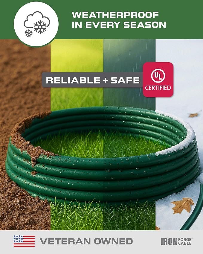 Iron Forge Cable 75ft Green Outdoor Extension Cord - Image 2