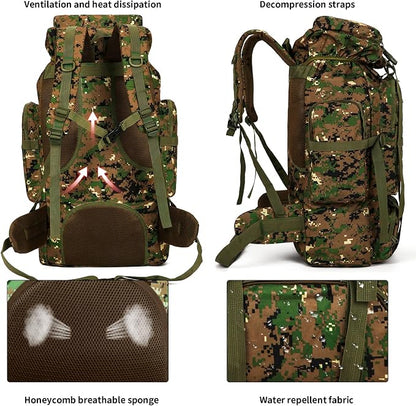 Hiking Backpack for Men 70L/100L Camping Backpack Military Rucksack Molle 3 - Image 3