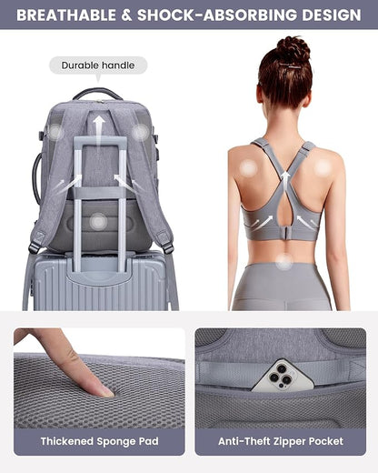 LOVEVOOK Large Travel Backpack for Women, TSA Carry on Backpack for Airplanes - Image 7