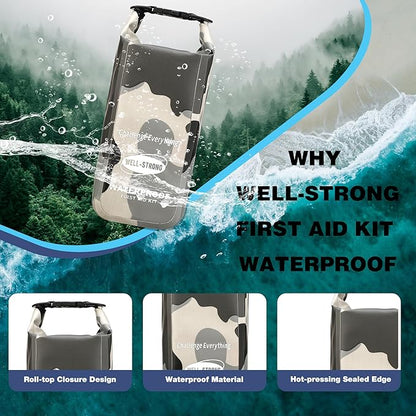 Boat First Aid Kit Waterproof, WELL-STRONG Marine Emergency Kit - Image 2
