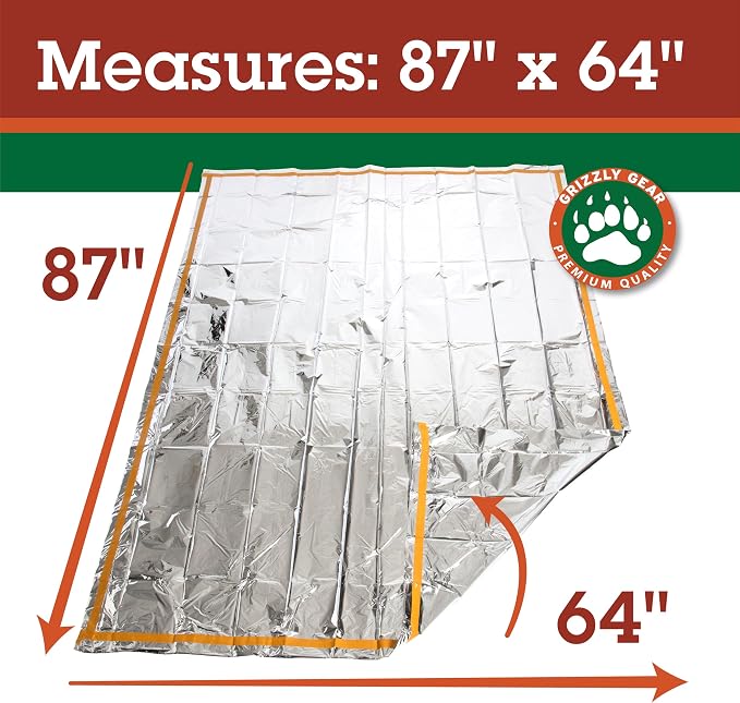 Emergency Thermal Mylar 2 Person Sleeping Bags -Ultra Compact - Image 2