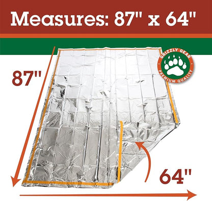 Emergency Thermal Mylar 2 Person Sleeping Bags -Ultra Compact - Image 2